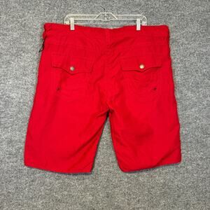 True Religion Swim Trunks Board Shorts Mens 40 Red Lightweight Casual Hip Hop